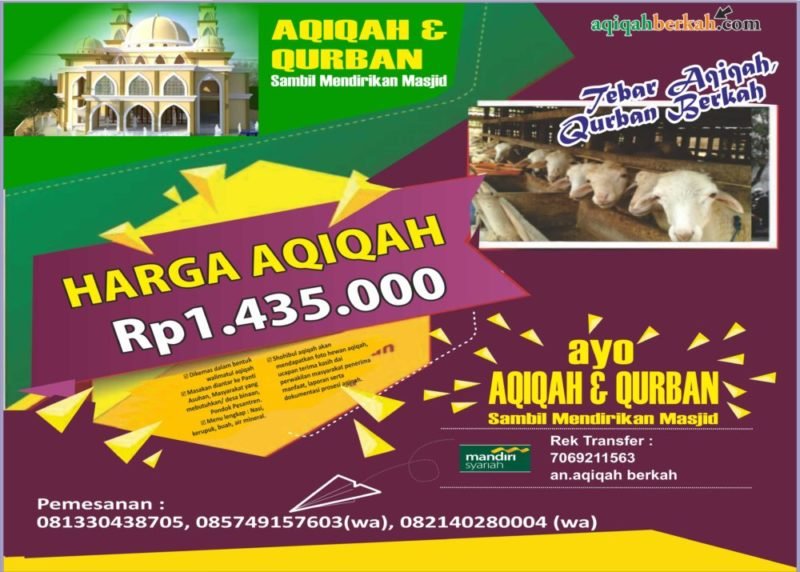 Aqiqah & Qurban sambil mendirikan Masjid Al Izzah