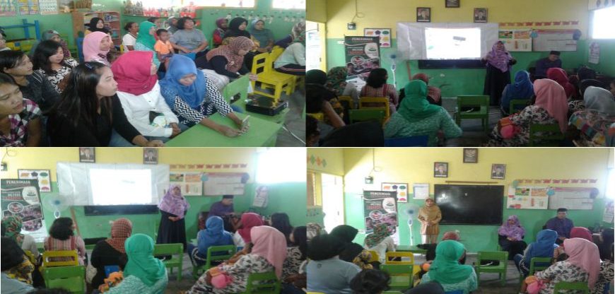 Marketing Kreatif SD Al Qur'an Al Hanif Melakukan Sosialisasi di TK Pertiwi Geneng Kecamatan Jombang